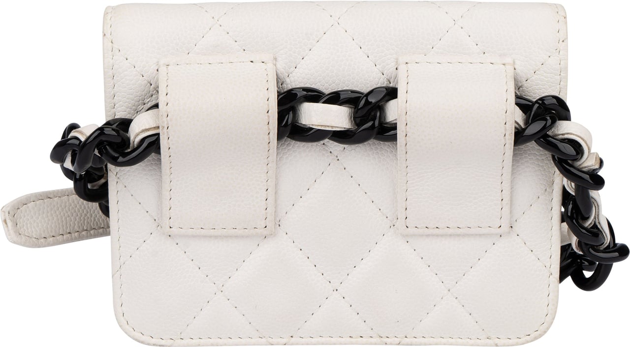 Chanel Chanel Quilted Caviar Leather Single Flap Belt Bag Divers