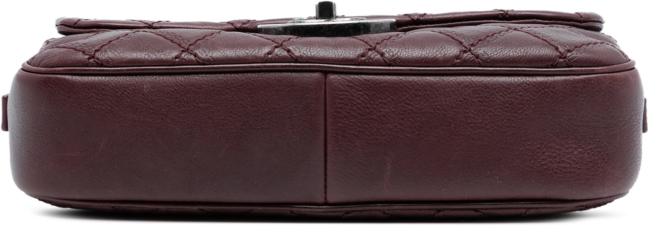 Chanel Paris Edinburgh Medium Calfskin Coco Sporran Flap Rood