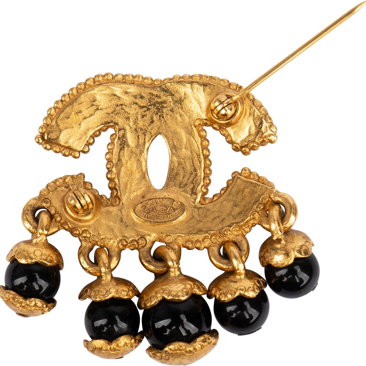 Chanel Chanel Golden Balls CC Brooch Divers