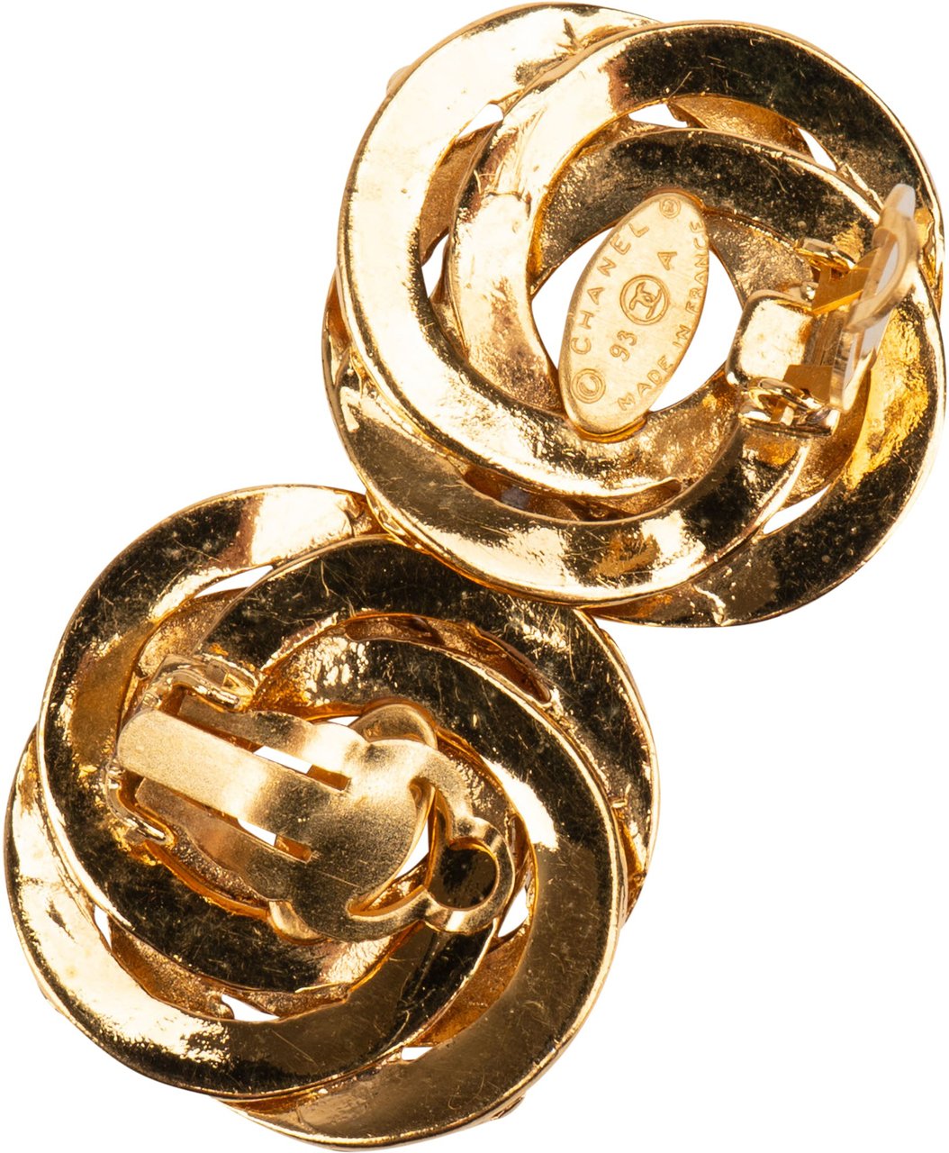 Chanel Chanel Golden CC Pearl Earclips Divers
