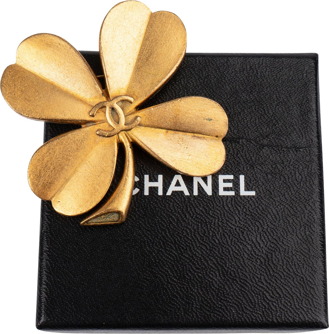 Chanel Chanel Golden CC Cloverleaf Brooch Divers
