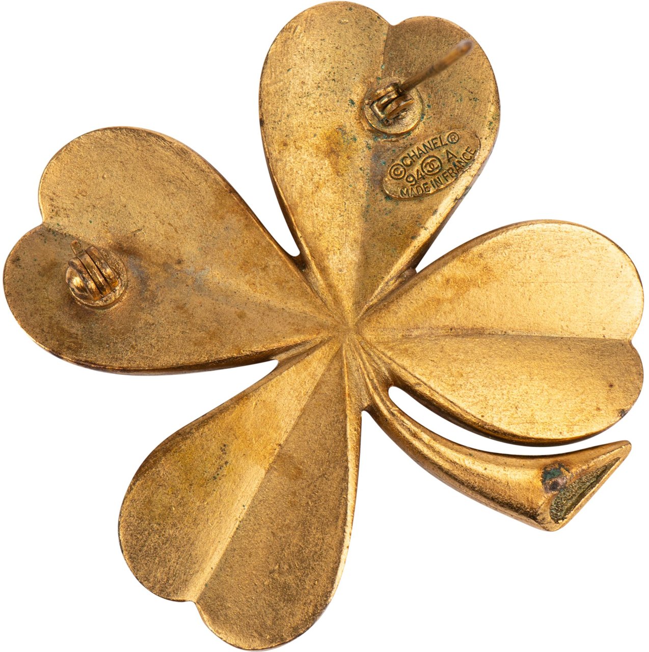 Chanel Chanel Golden CC Cloverleaf Brooch Divers