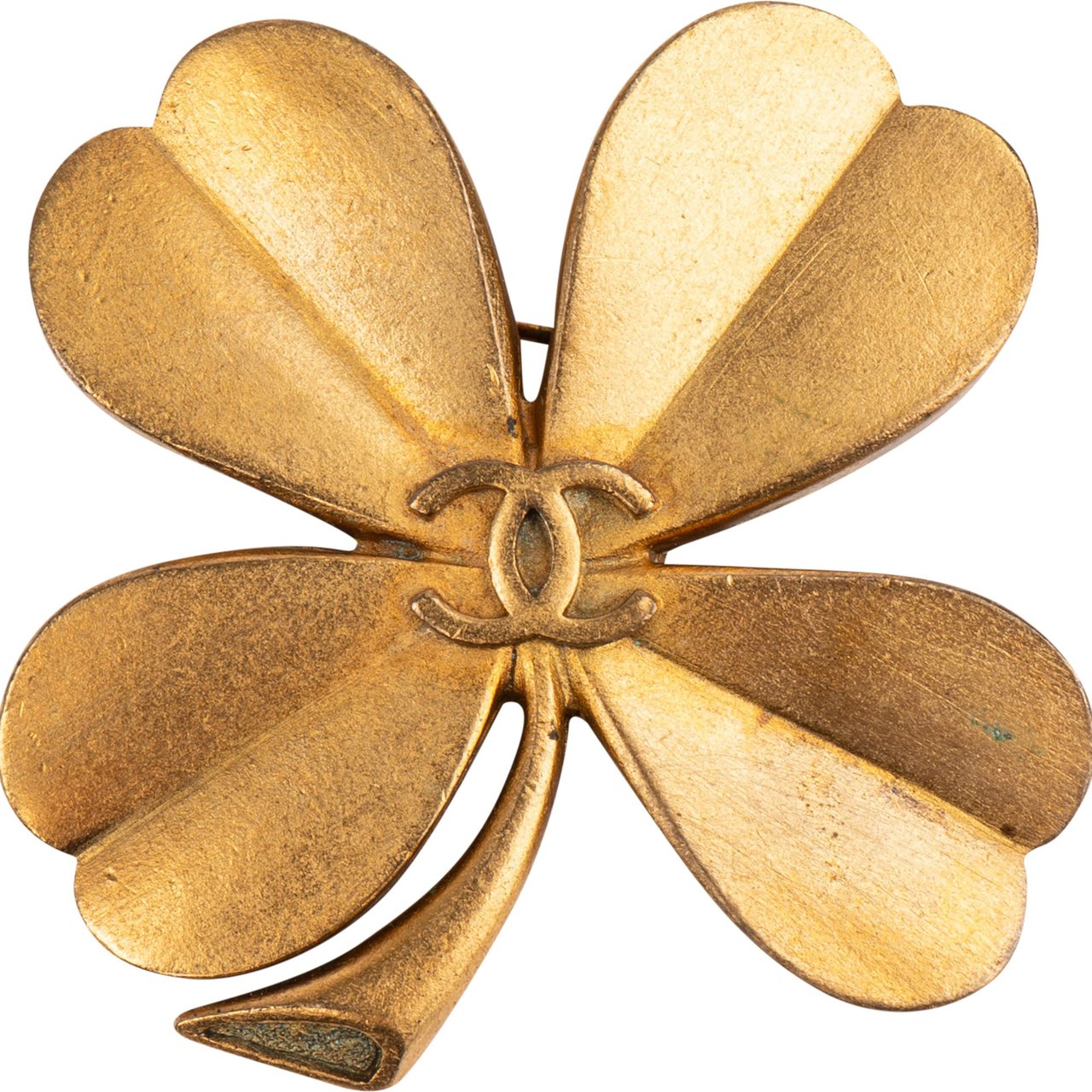Chanel Chanel Golden CC Cloverleaf Brooch Divers