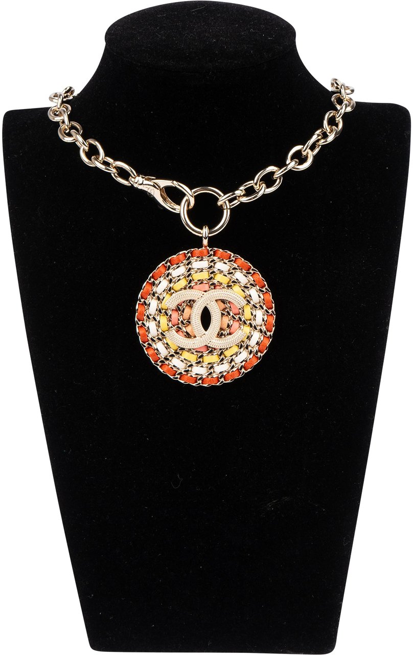 Chanel Chanel Multicolor Leather CC Pendant Chain Divers
