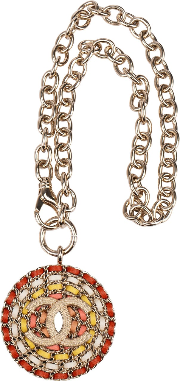 Chanel Chanel Multicolor Leather CC Pendant Chain Divers