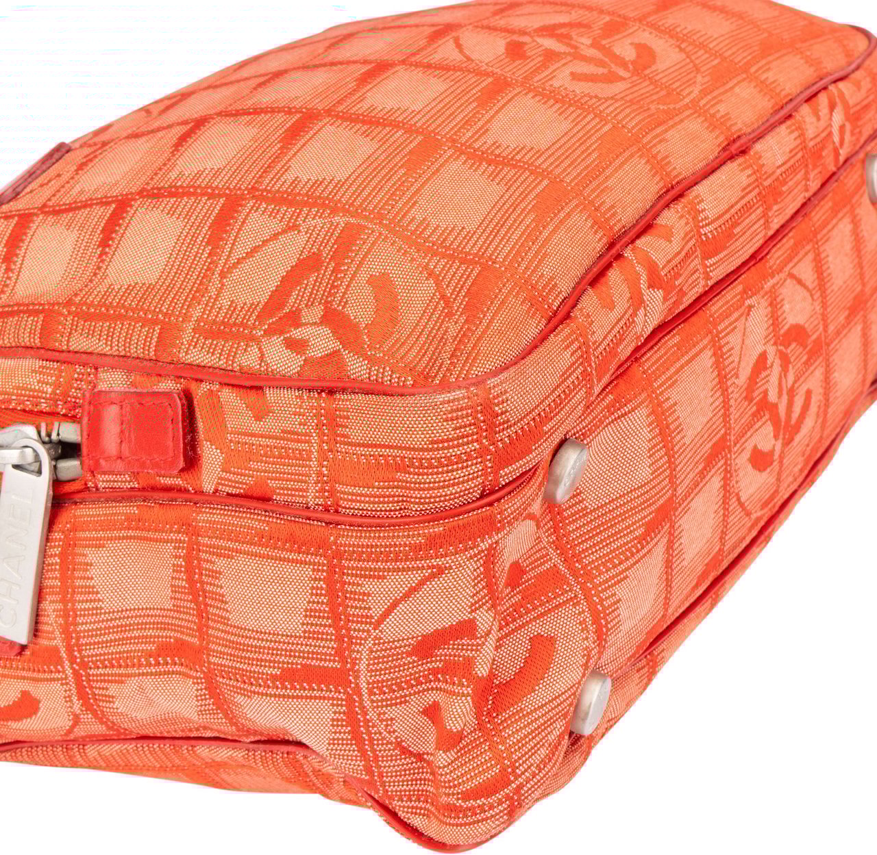 Chanel Chanel Travel Line Monogram Handbag Rood