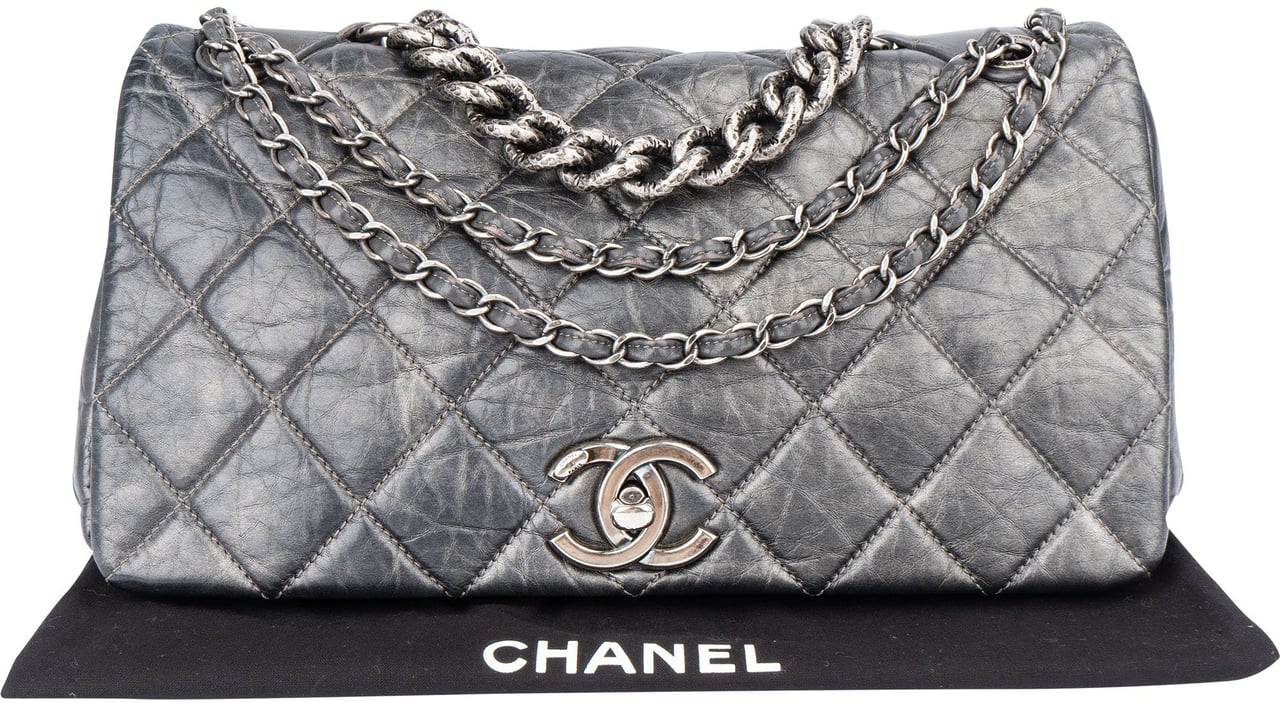 Chanel Chanel Quilted Lambskin Single Flap Shoulder Bag Divers