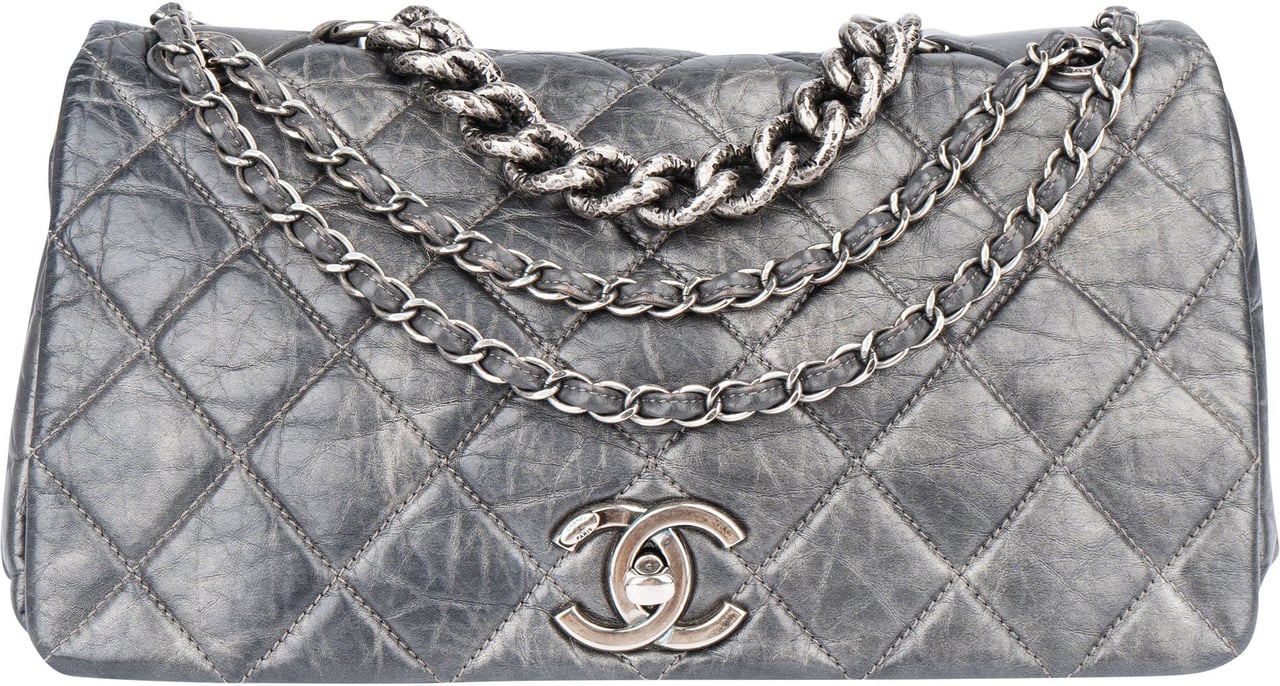 Chanel Chanel Quilted Lambskin Single Flap Shoulder Bag Divers