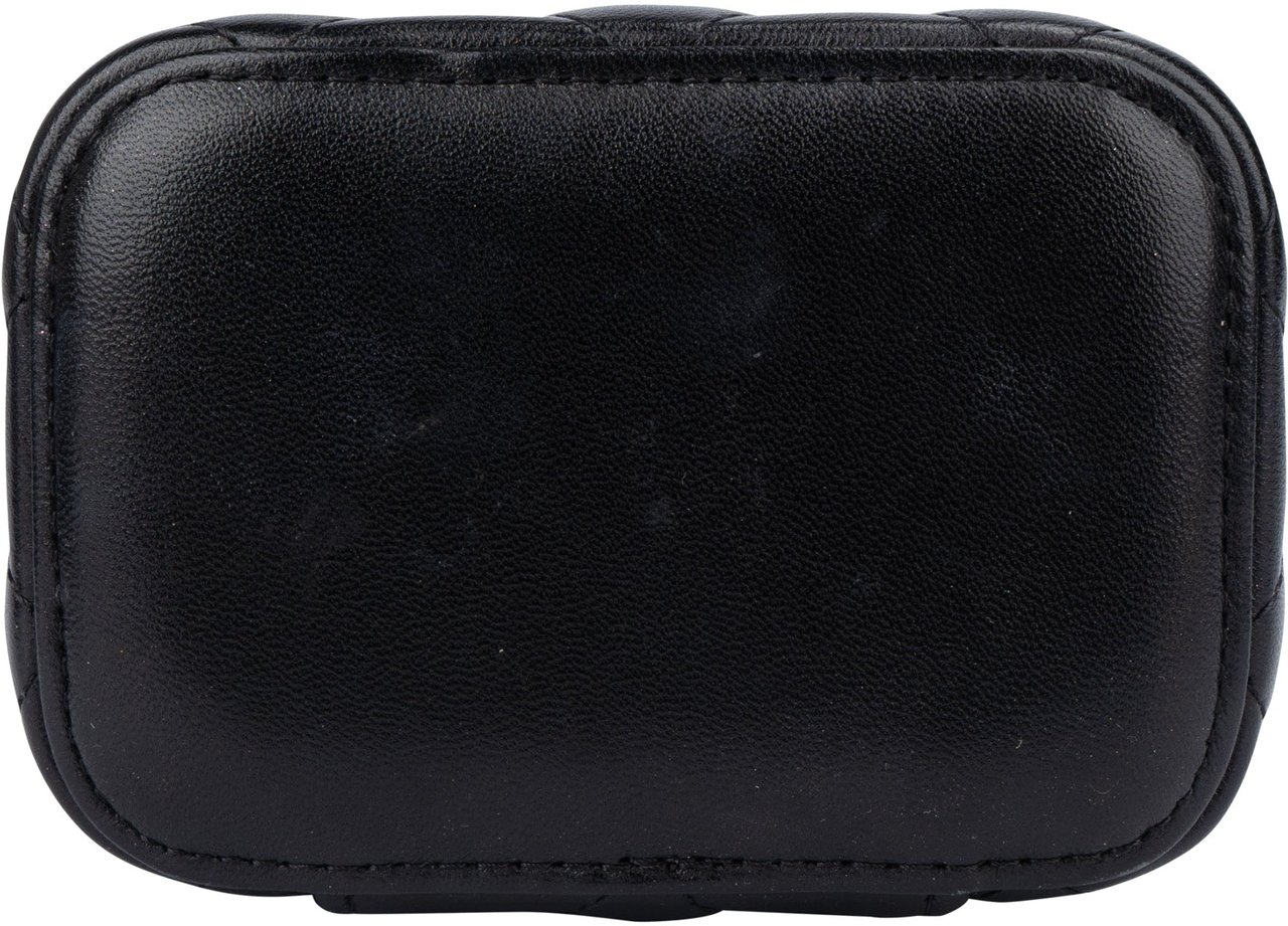 Chanel Chanel Quilted Lambskin CC Mini Vanity Crossbody Bag Zwart