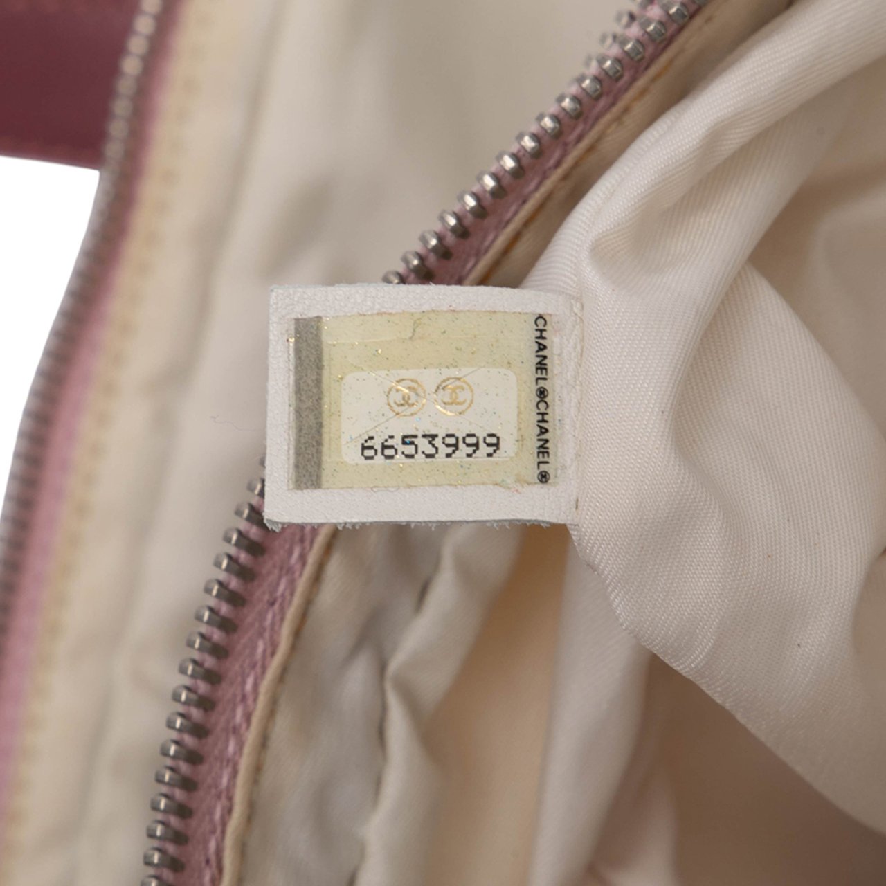 Chanel New Travel Line Nylon Satchel Roze