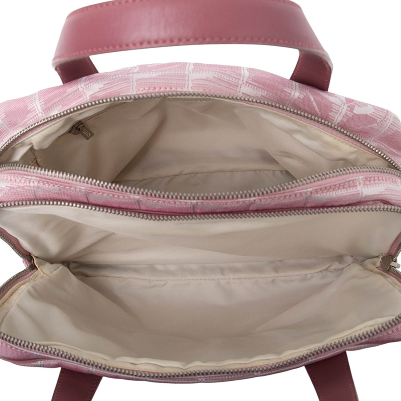 Chanel New Travel Line Nylon Satchel Roze