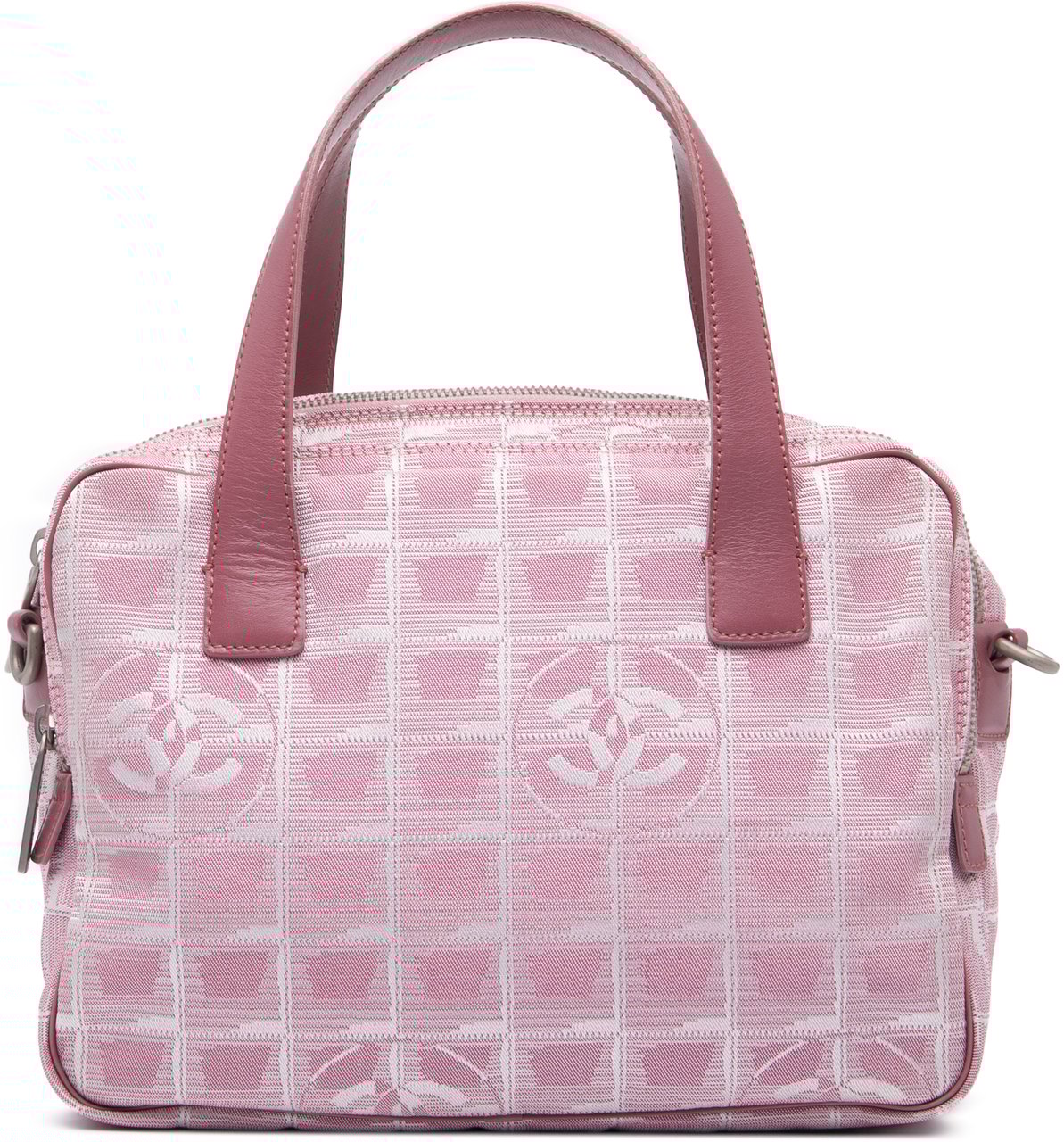 Chanel New Travel Line Nylon Satchel Roze