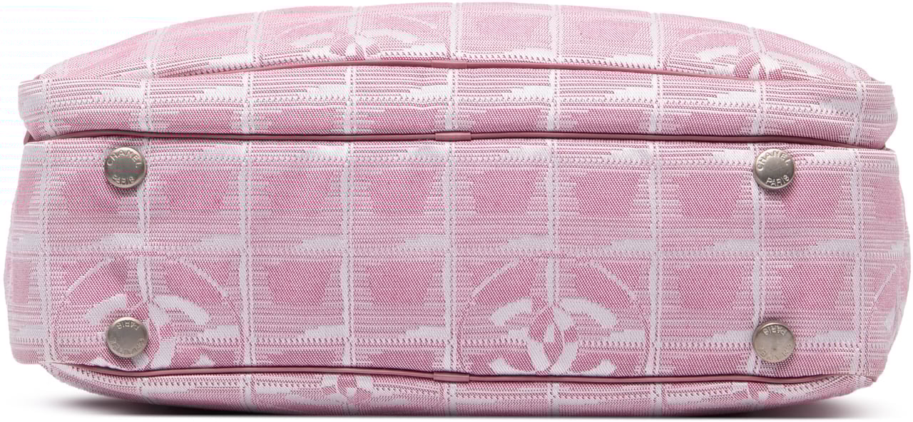 Chanel New Travel Line Nylon Satchel Roze