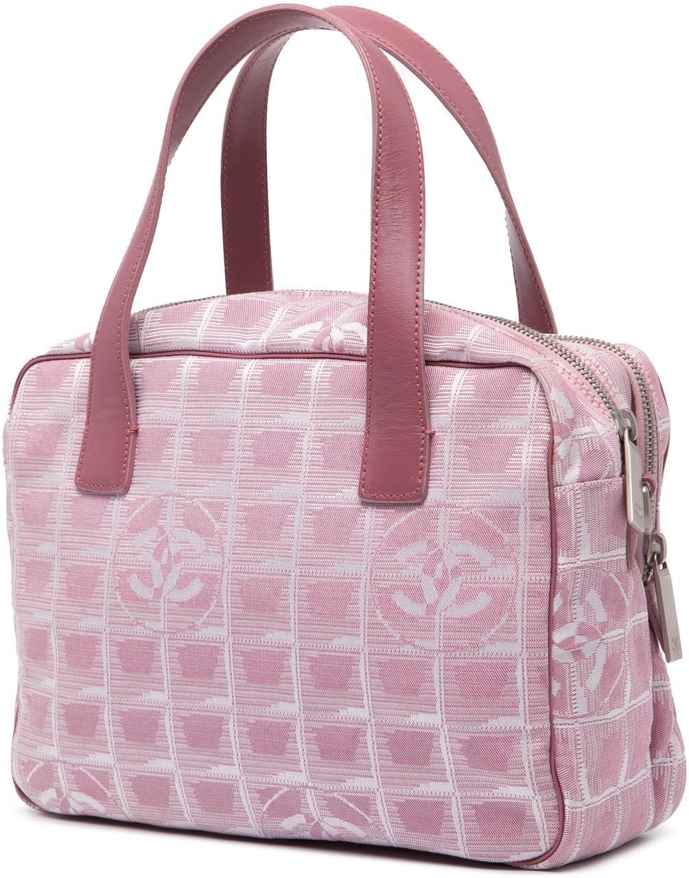 Chanel New Travel Line Nylon Satchel Roze
