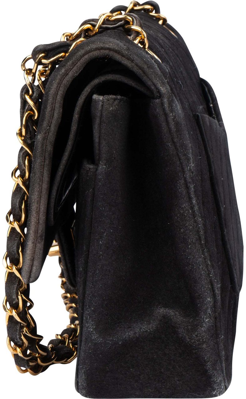 Chanel Chanel Quilted Suede 24K Medium Double Flap Crossbody Bag Divers