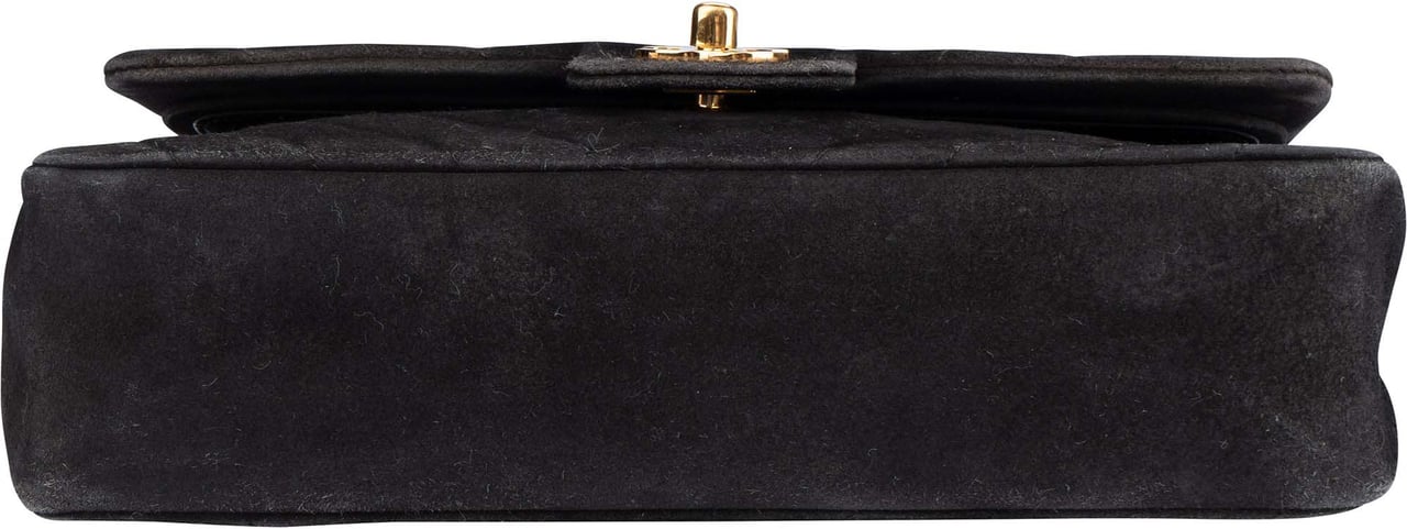 Chanel Chanel Quilted Suede 24K Medium Double Flap Crossbody Bag Divers