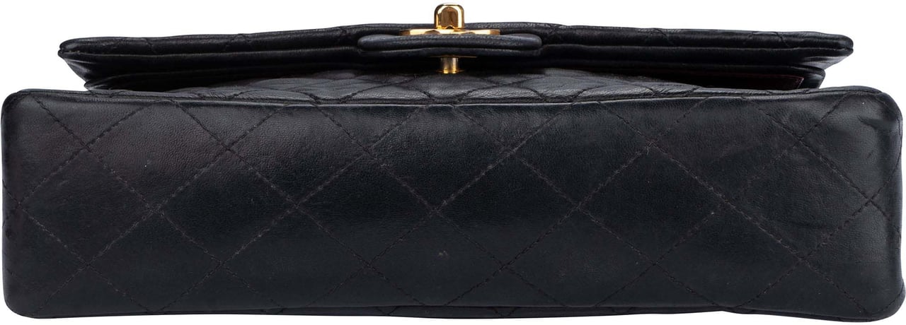 Chanel Chanel Quilted Lambskin 24K Gold 80s Double Flap Shoulder Bag Divers