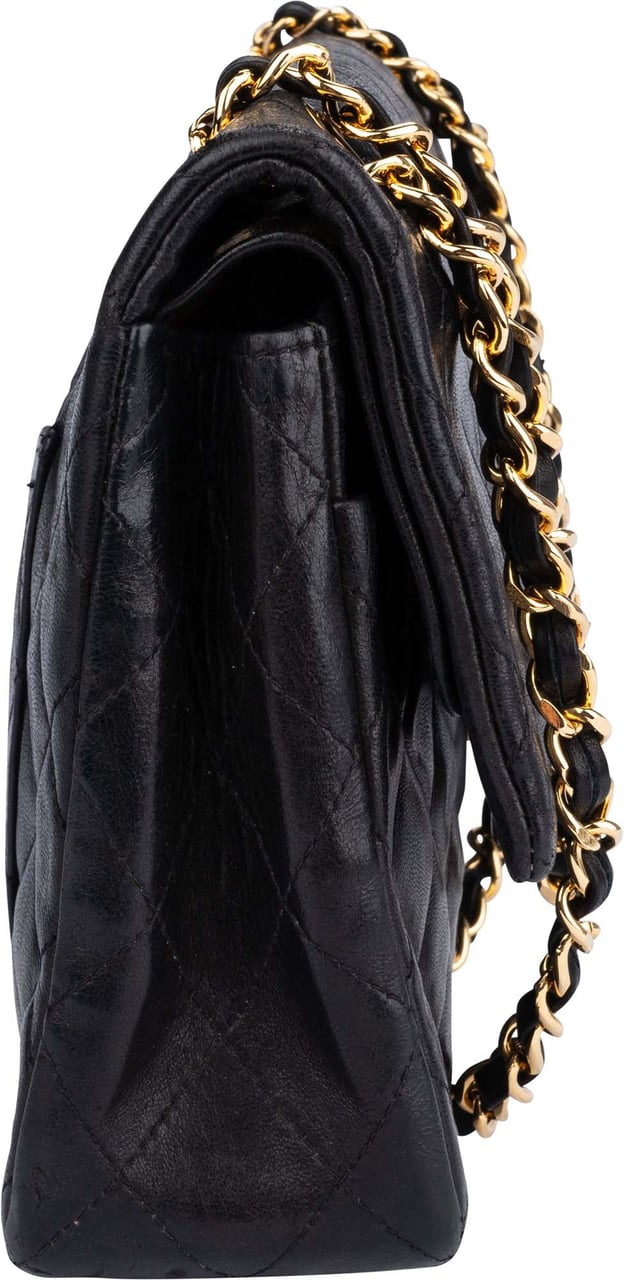 Chanel Chanel Quilted Lambskin 24K Gold 80s Double Flap Shoulder Bag Divers