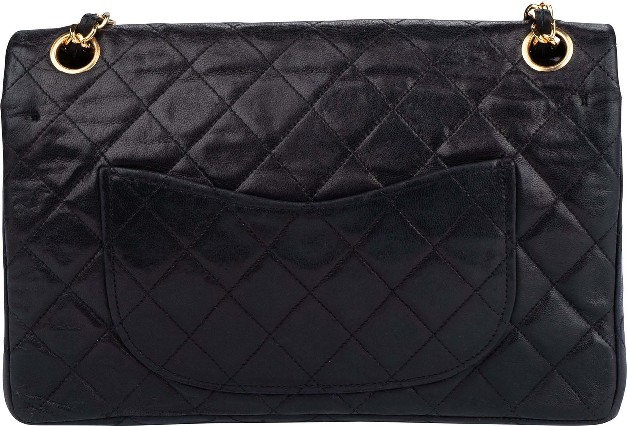 Chanel Chanel Quilted Lambskin 24K Gold 80s Double Flap Shoulder Bag Divers
