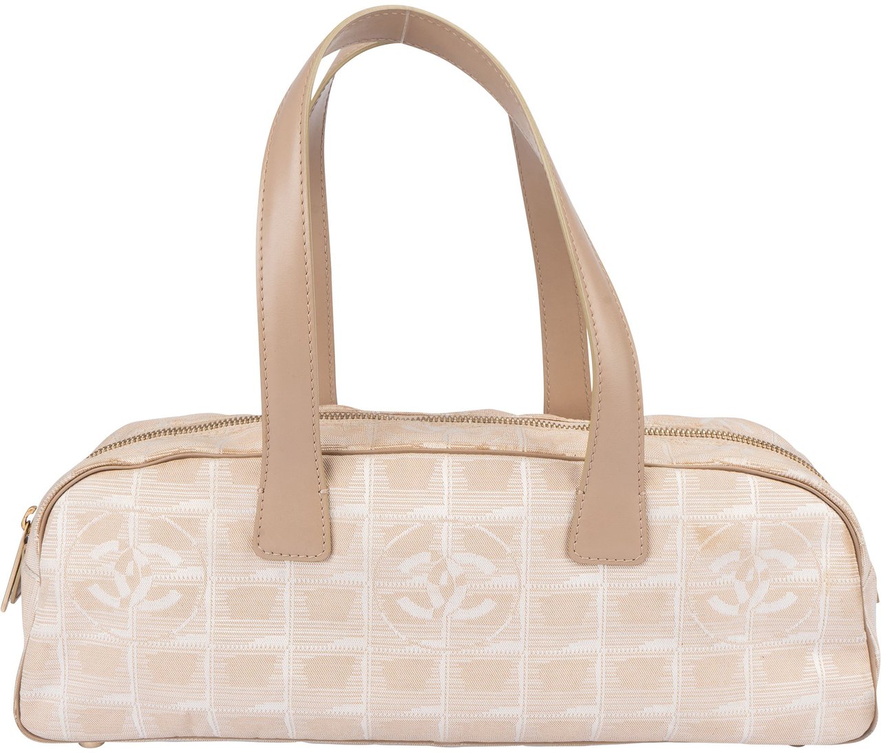 Chanel Chanel Travel Line Monogram Handbag Beige