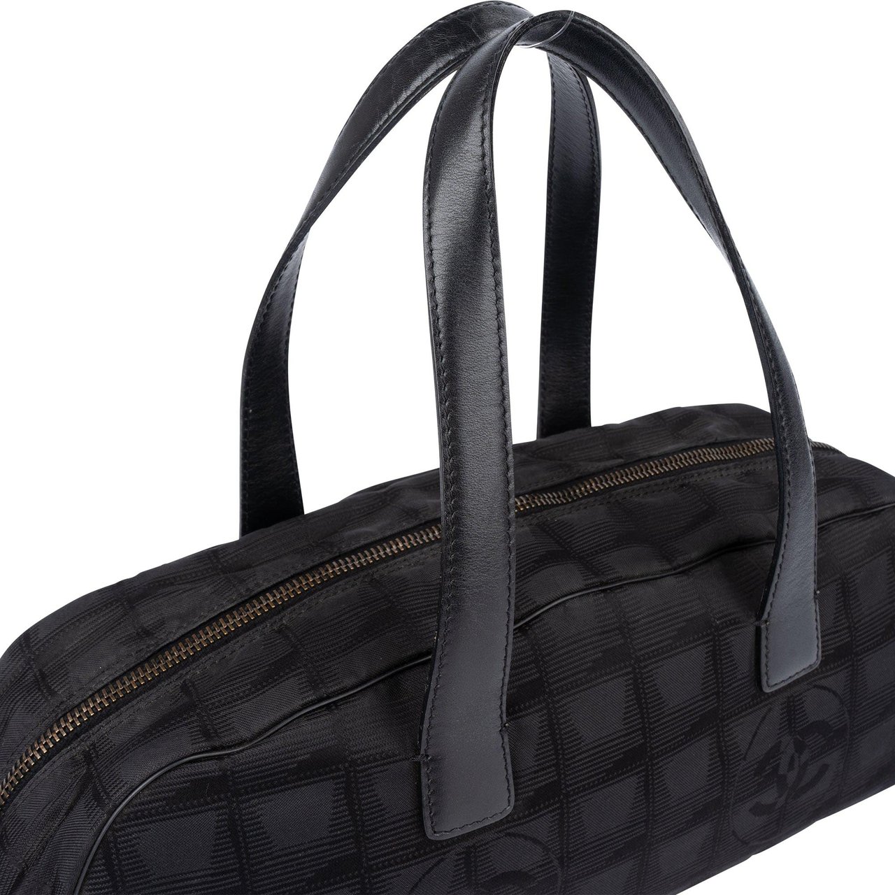 Chanel Chanel Travel Line Monogram Handbag Zwart