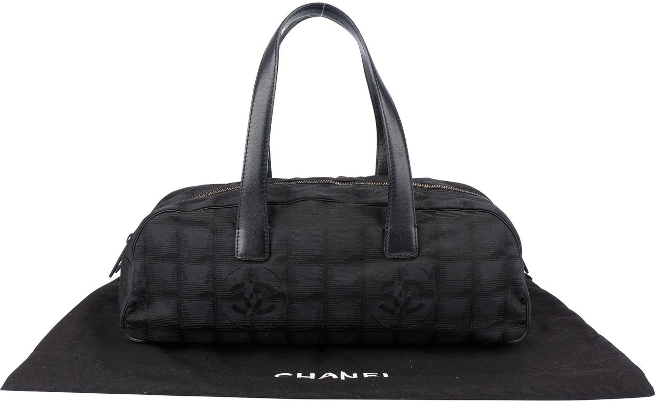 Chanel Chanel Travel Line Monogram Handbag Zwart