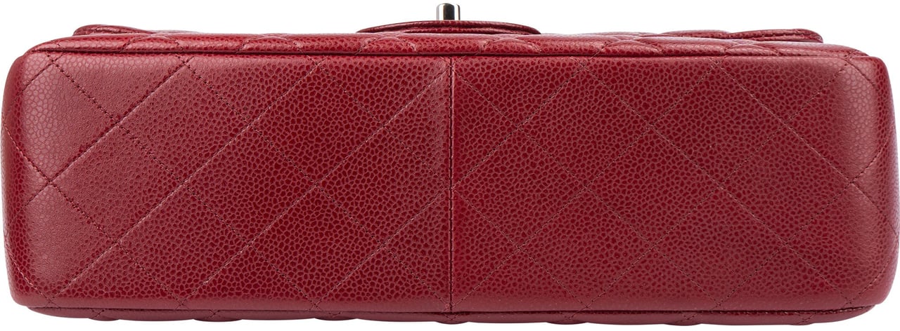 Chanel Chanel Quilted Caviar Leather Palladium Jumbo Single Flap Crossbody Bag Divers