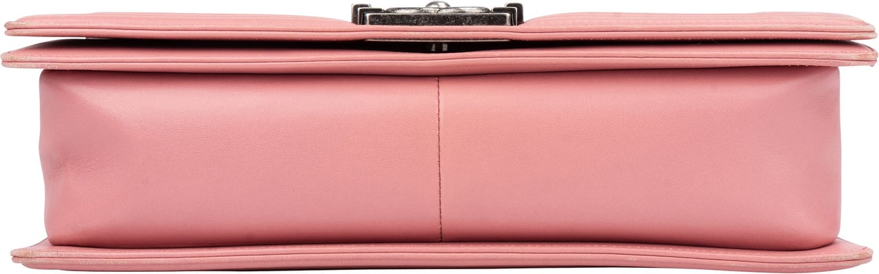 Chanel Chanel Quilted Lambskin Antique Boy Single Flap Crossbody Bag Roze