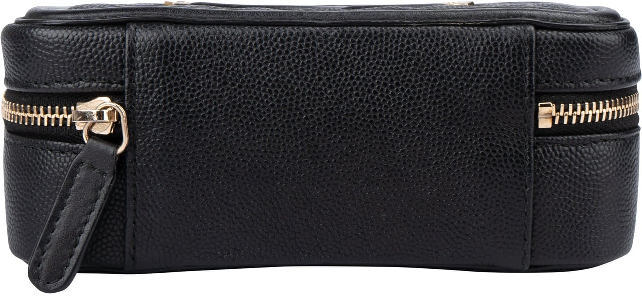 Chanel Chanel Quilted Caviar Leather CC Filigree Crossbody Bag Zwart