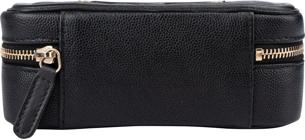 Chanel Quilted Caviar Leather CC Filigree Crossbody Bag Zwart