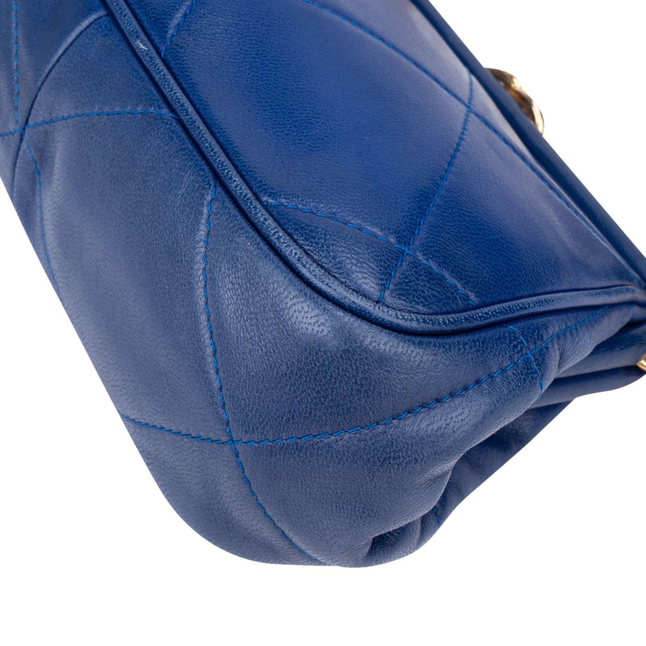Chanel Chanel Stitching Lambskin CC Purse Crossbody Bag Blauw