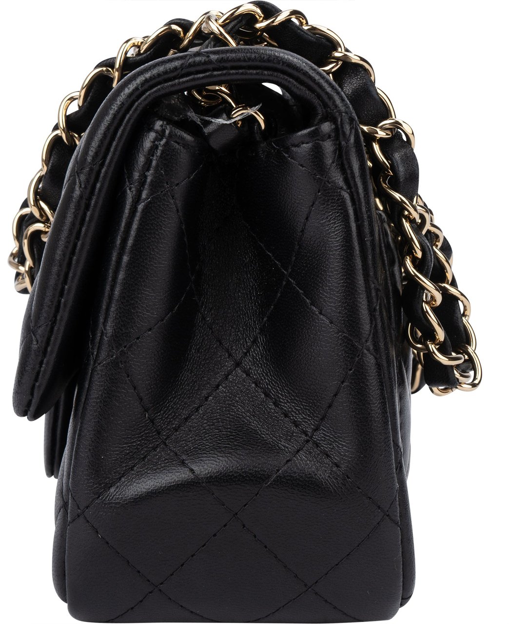 Chanel Chanel Quilted Lambskin Single Flap Crossbody Bag Zwart