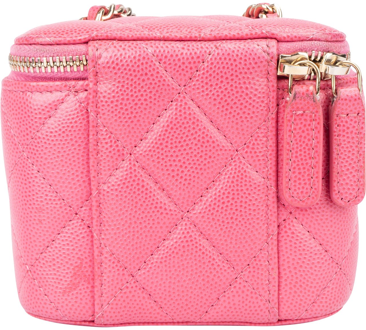 Chanel Chanel Quilted Caviar Leather Mini Vanity Crossbody Bag Roze