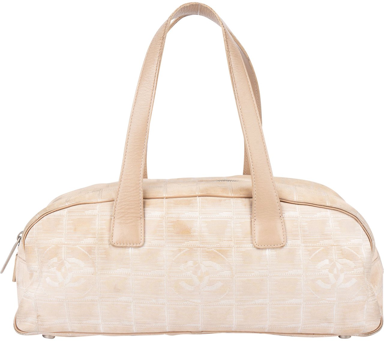 Chanel Chanel Travel Line Monogram Handbag Beige