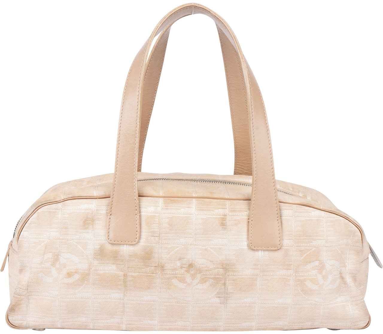 Chanel Chanel Travel Line Monogram Handbag Beige