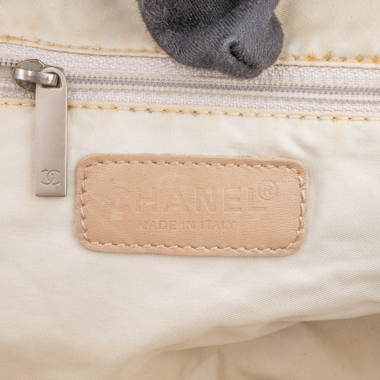 Chanel Chanel Travel Line Monogram Handbag Beige