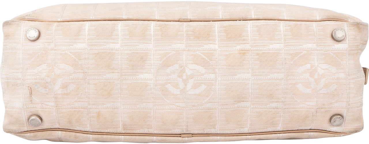 Chanel Chanel Travel Line Monogram Handbag Beige