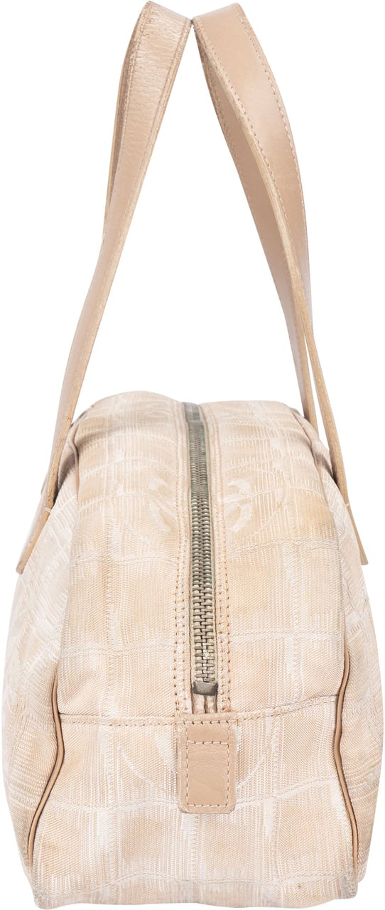 Chanel Chanel Travel Line Monogram Handbag Beige