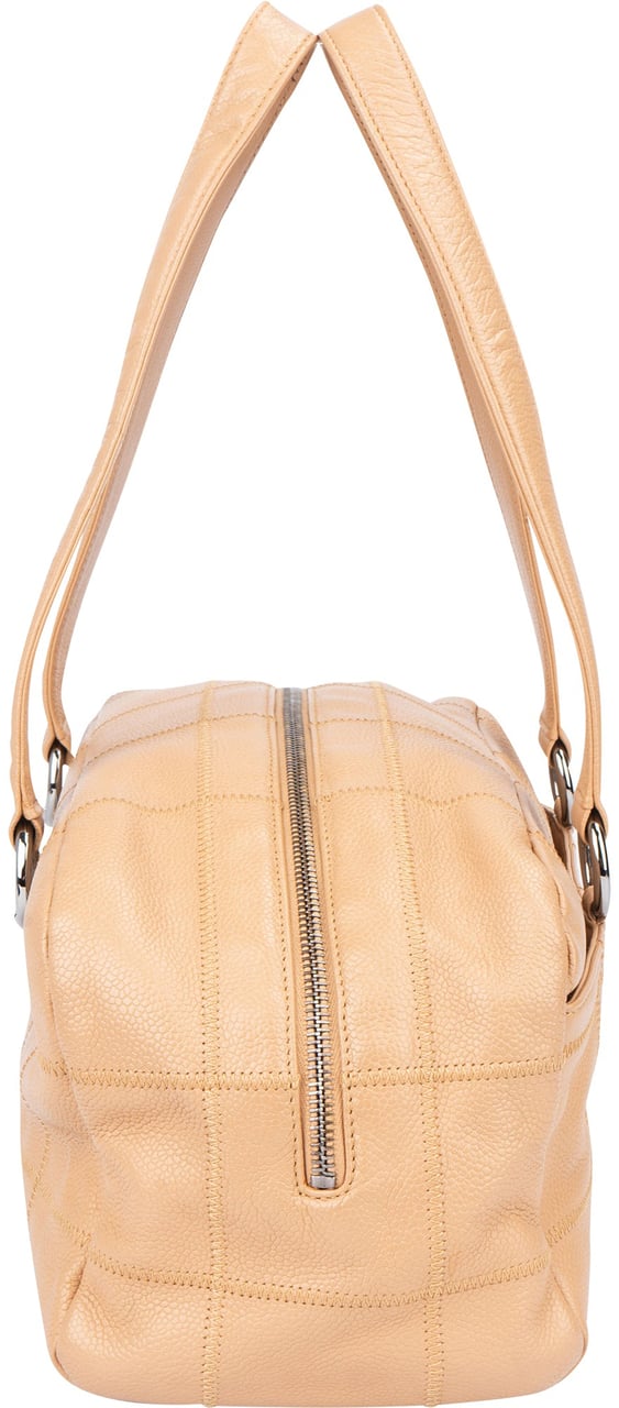Chanel Chanel Caviar Leather Chocolate Bar Shoulder Bag Beige
