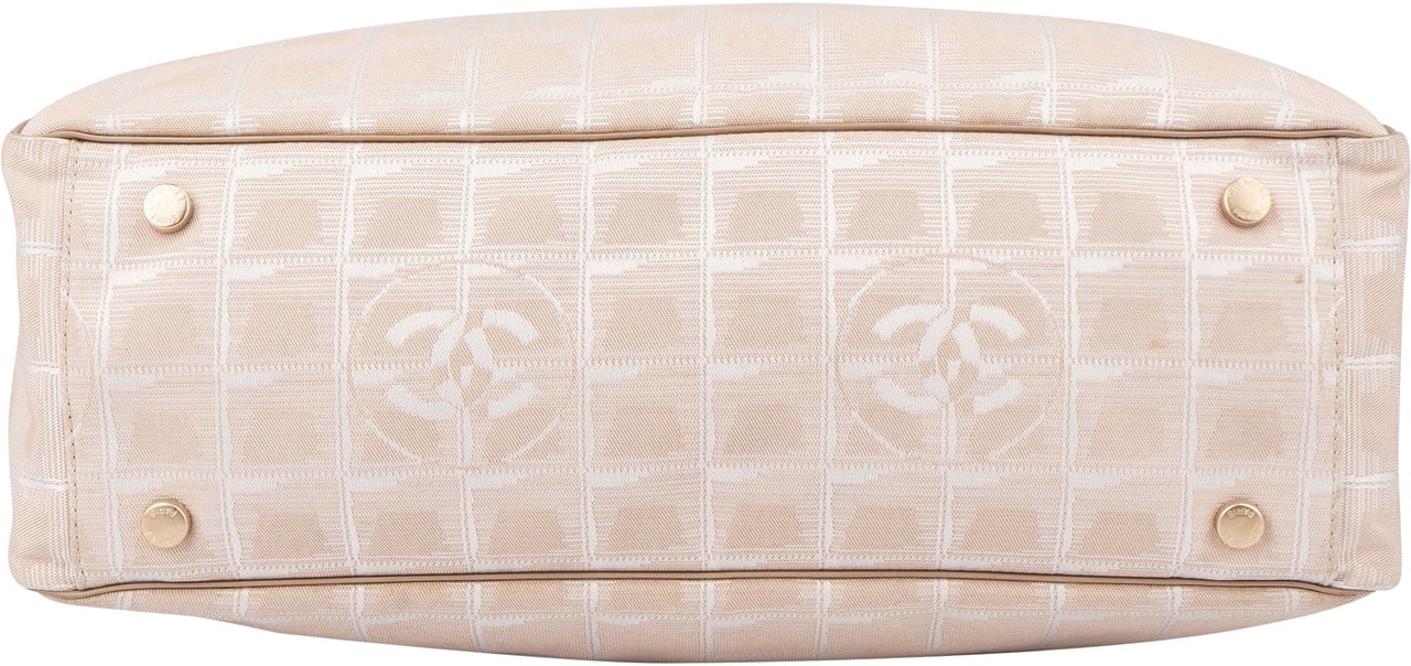 Chanel Chanel Travel Line Monogram Handbag Beige