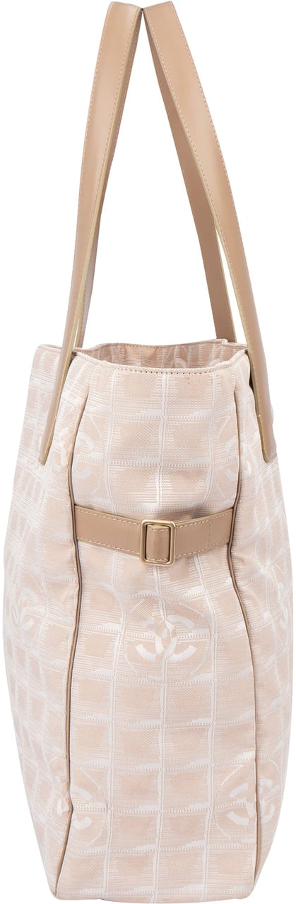 Chanel Chanel Travel Line Monogram Handbag Beige