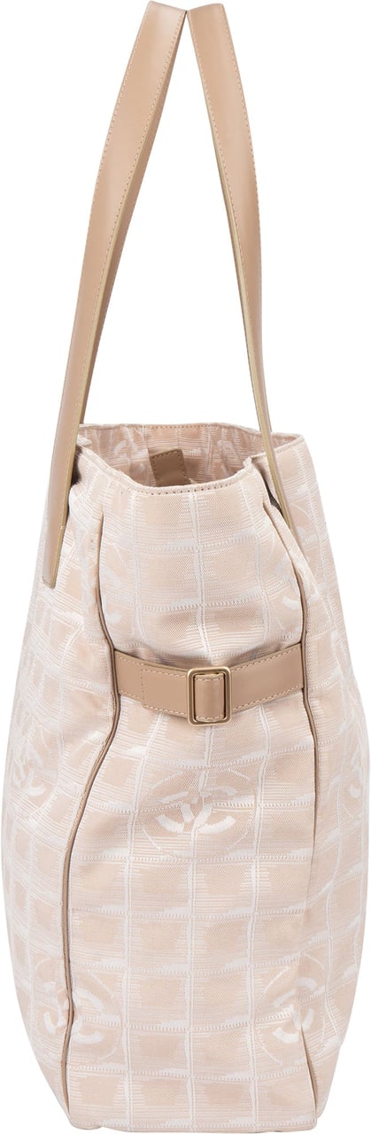 Chanel Chanel Travel Line Monogram Handbag Beige