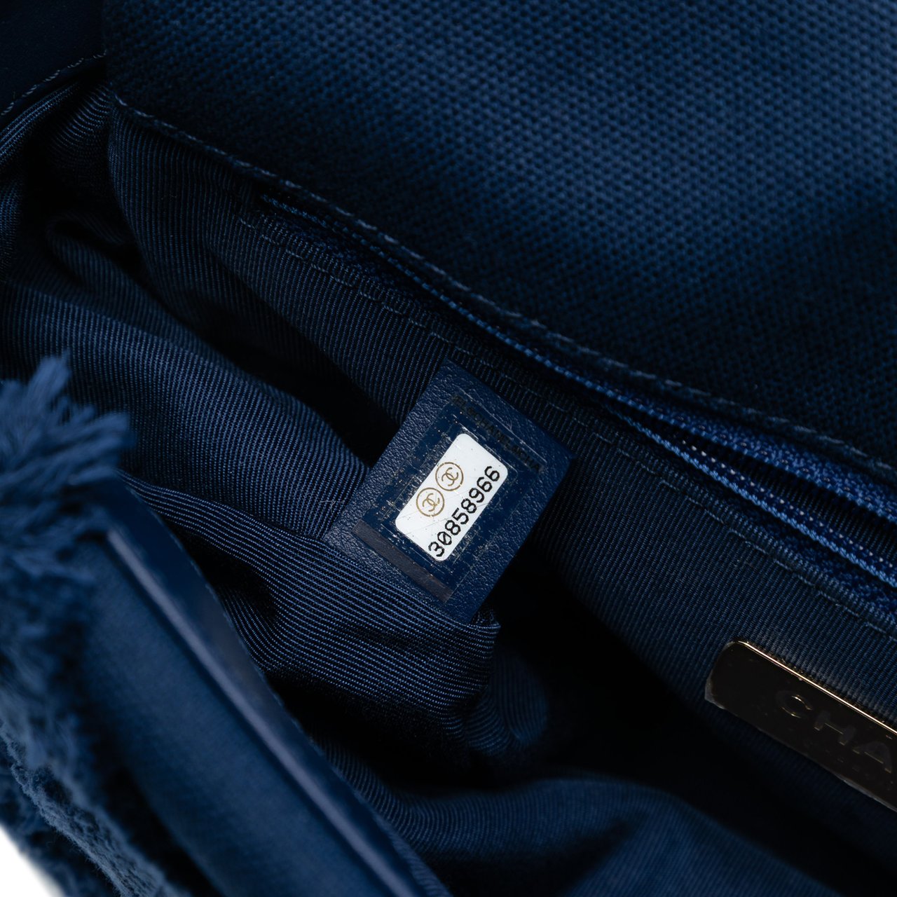 Chanel Medium Canvas and Cotton 19 Flap Blauw