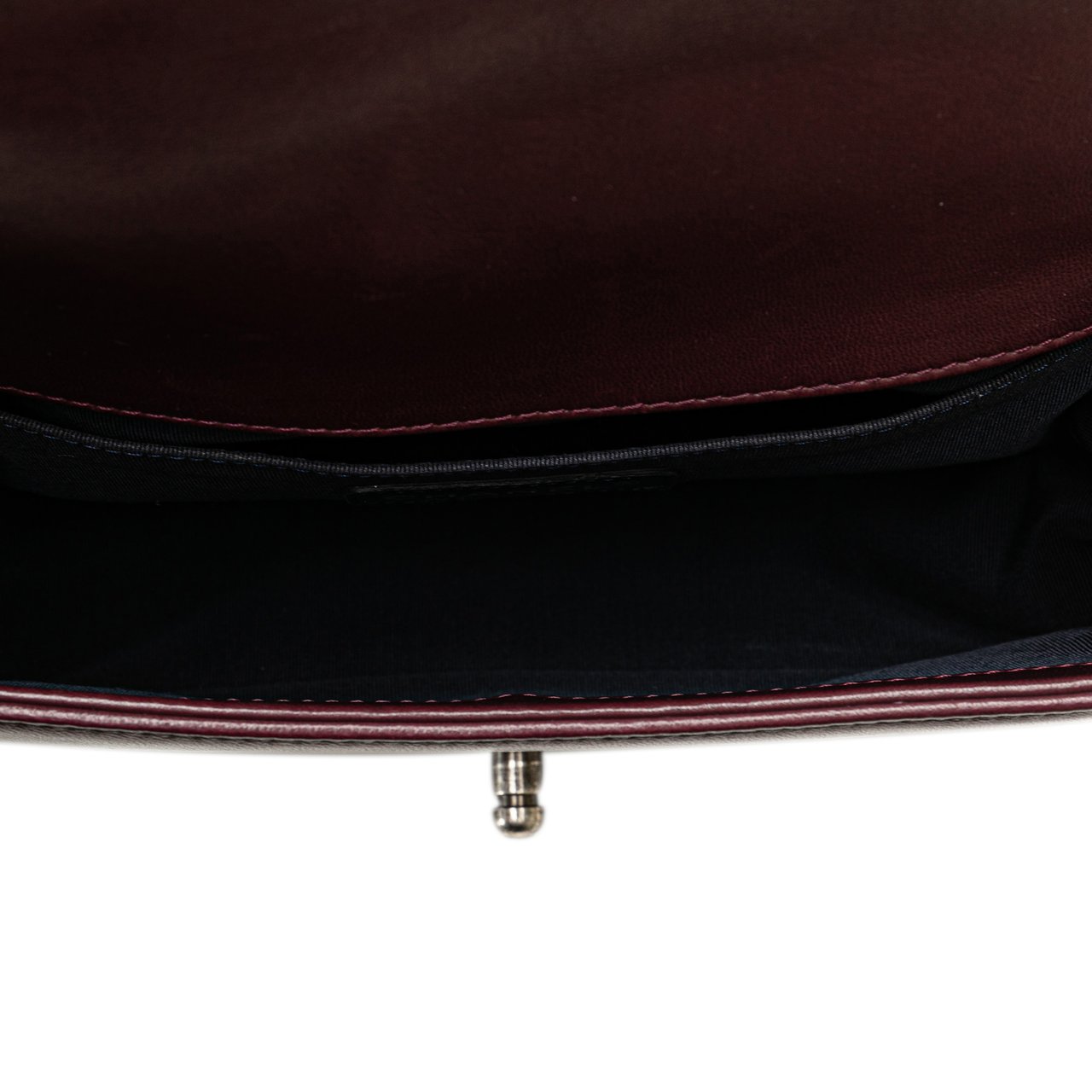 Chanel Old Medium Velvet and Tweed Boy Flap Rood