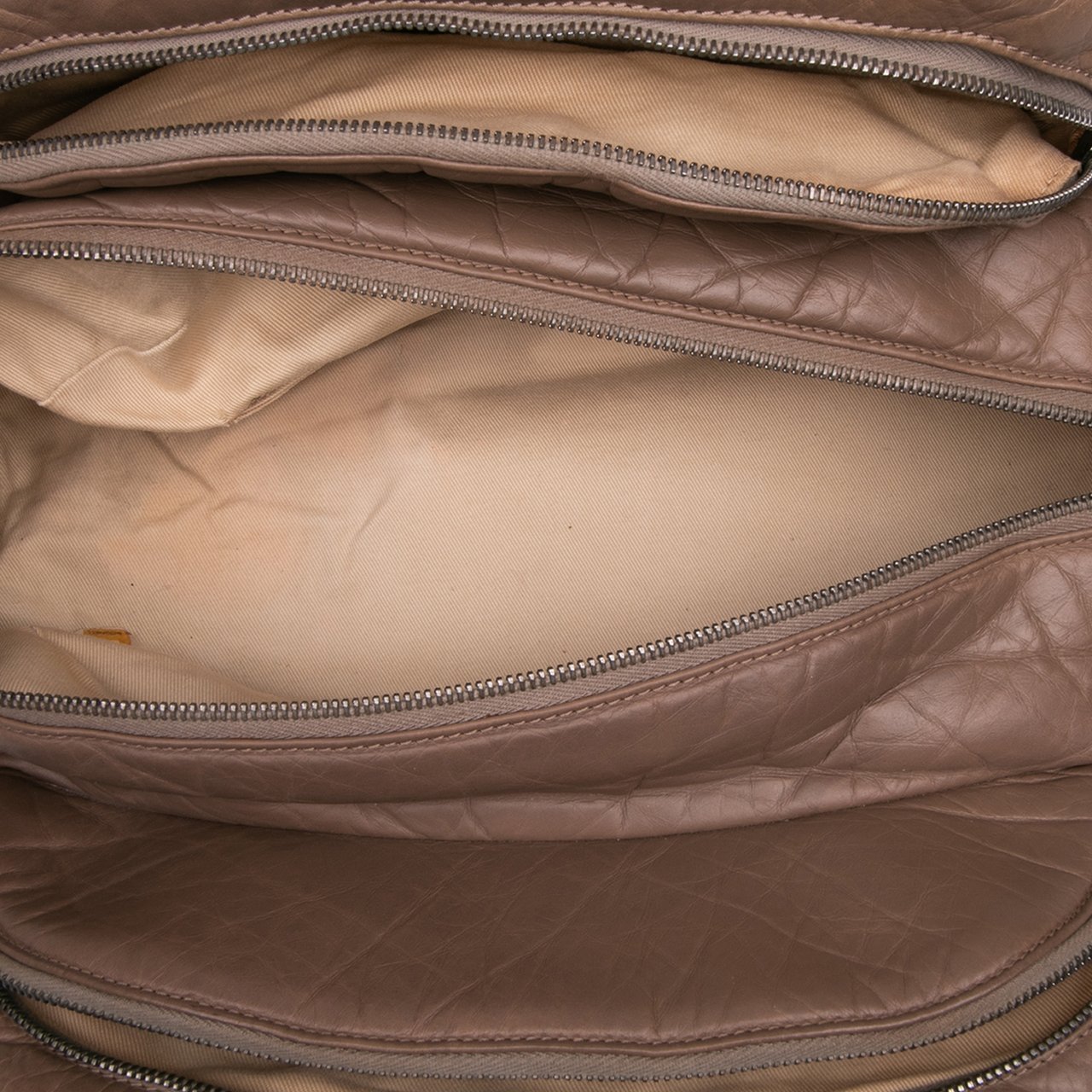 Chanel Distressed Lambskin Lady Braid Bowler Bag Bruin