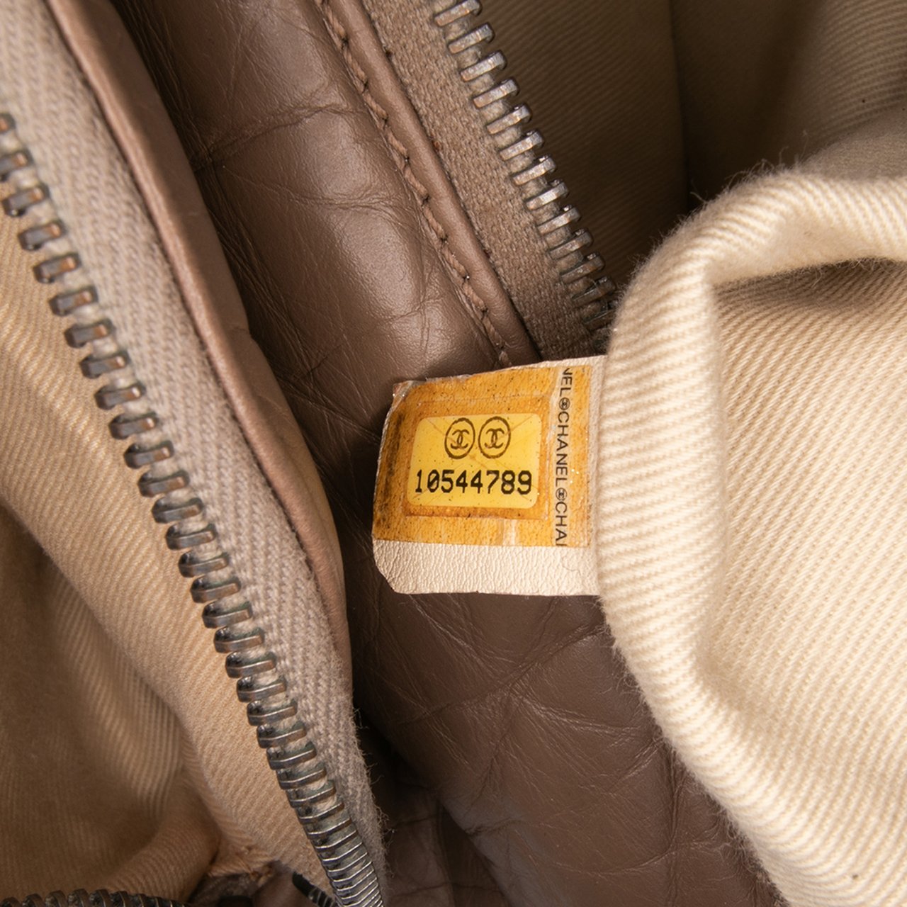 Chanel Distressed Lambskin Lady Braid Bowler Bag Bruin