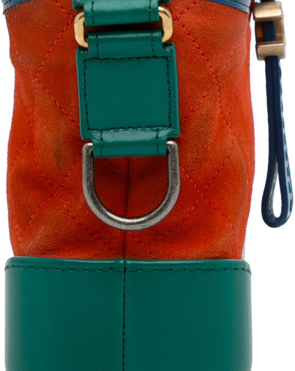 Chanel Small Suede Gabrielle Crossbody Oranje