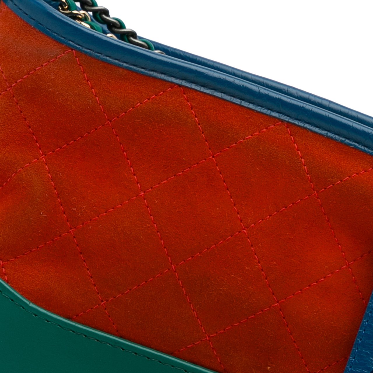 Chanel Small Suede Gabrielle Crossbody Oranje