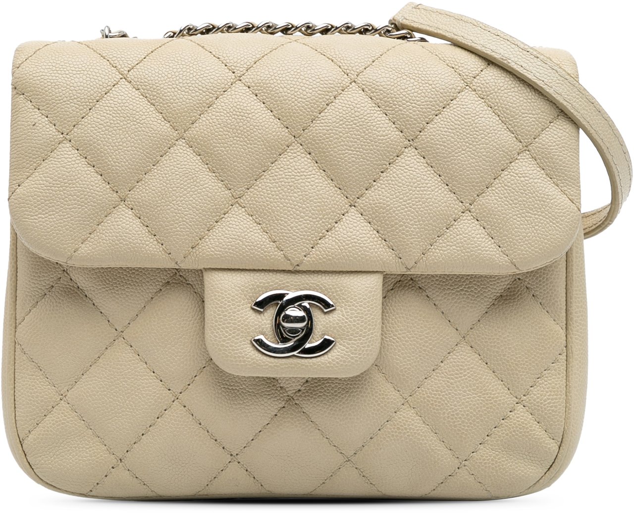 Chanel Small Quilted Caviar Urban Companion Flap Bruin