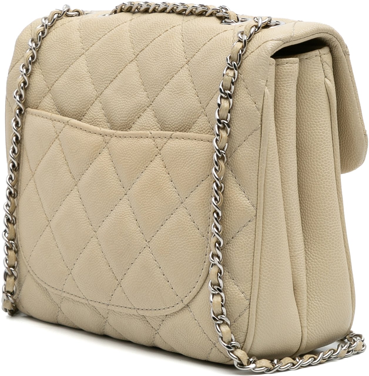 Chanel Small Quilted Caviar Urban Companion Flap Bruin
